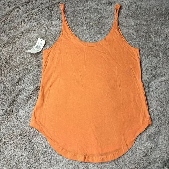 Roxy Women’s Orange Tank Top Size M 100% Cotton NWT - Picture 12 of 14